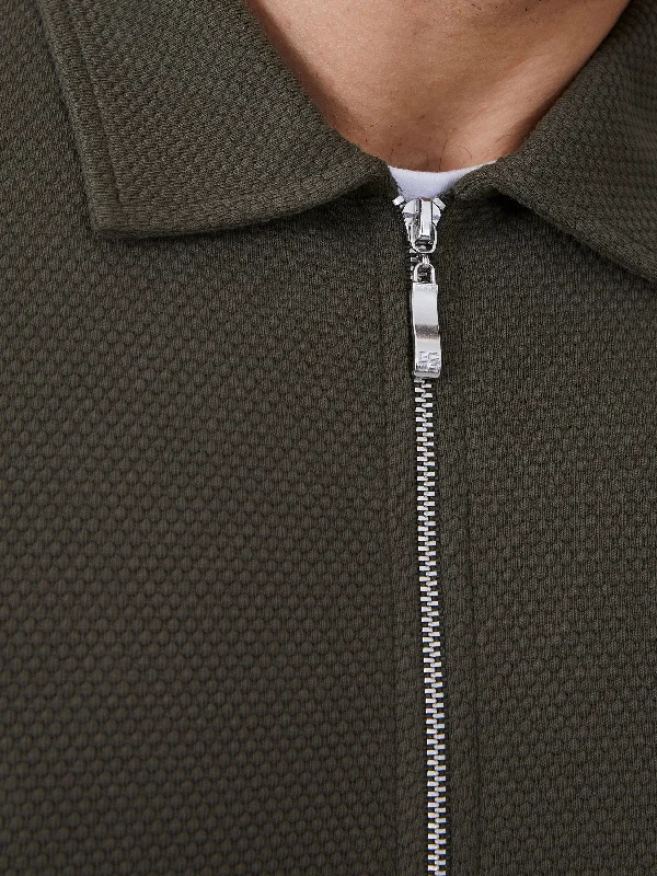 Popcorn Zip-Through Shirt