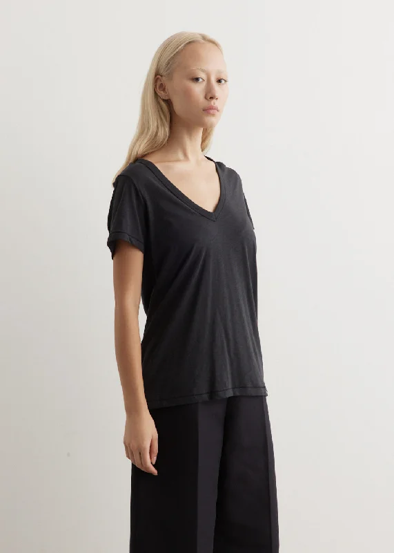 Slub V-Neck T-Shirt