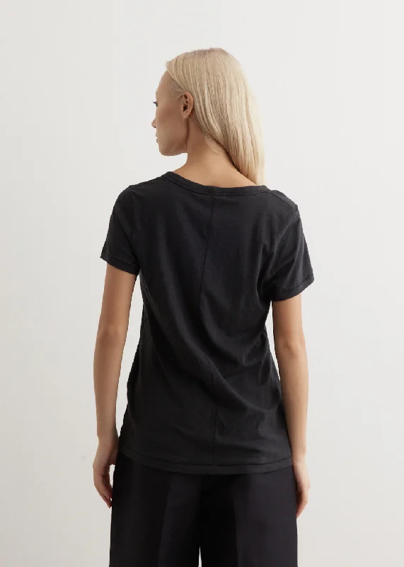 Slub V-Neck T-Shirt