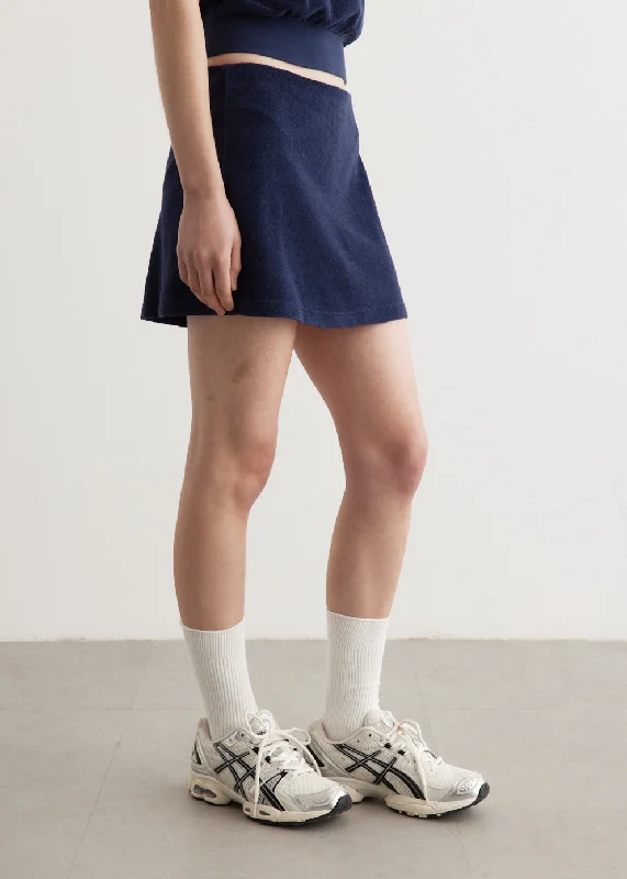 Serif Logo Terry Skirt