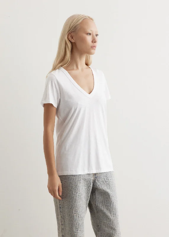 Slub V-Neck T-Shirt