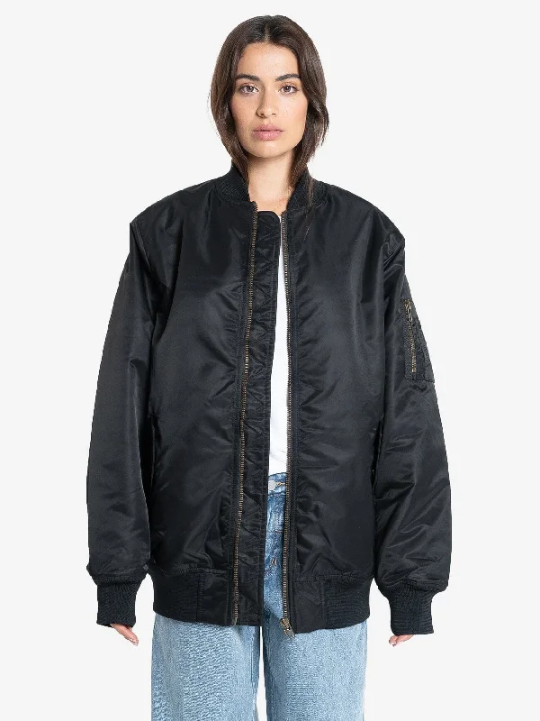 Thrills Union Oversized Bomber - Black