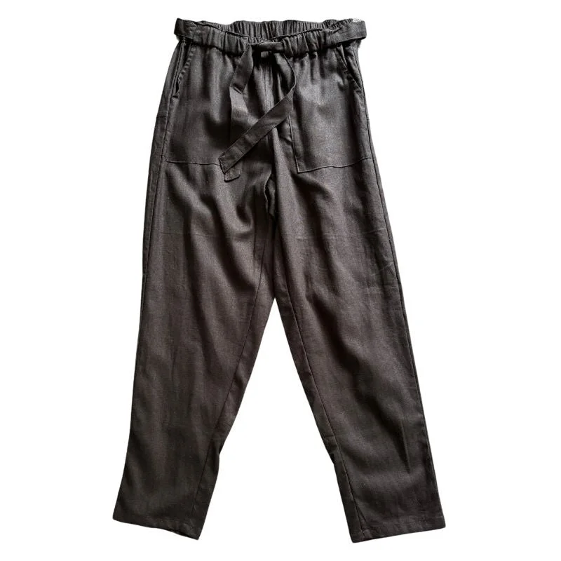 Carbon Tuscan Linen Pant