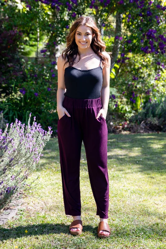 FINAL SALE Frankie Pant in Berry