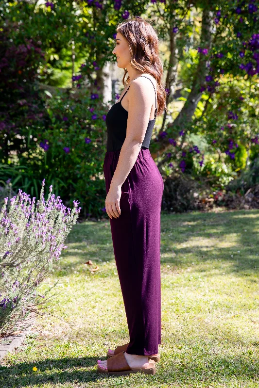 FINAL SALE Frankie Pant in Berry