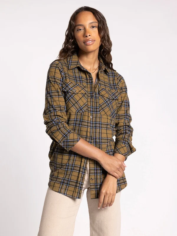 CAMEL BLACK PLAID / S / Final Sale