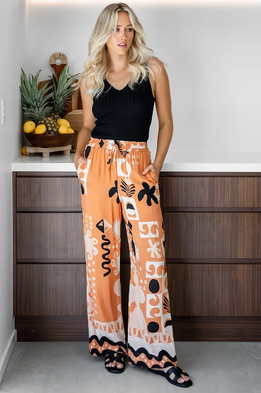 Lola Pants Apollo Print Sand