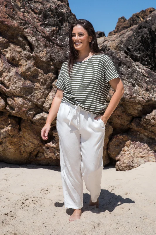 FINAL SALE Olivia Pant in White