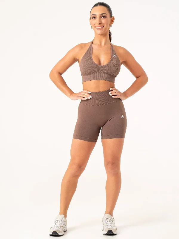 Lift BBL Scrunch Seamless Shorts - Espresso