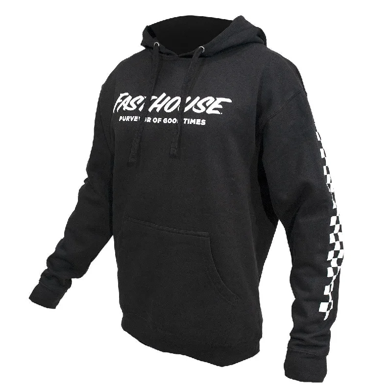 Logo Hooded Pullover - Black