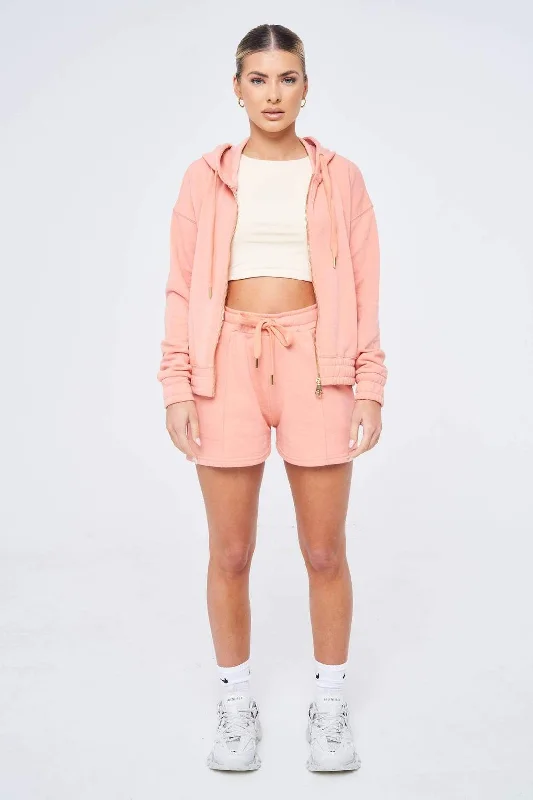 Sian Marie Loose Fit Shorts - Peach