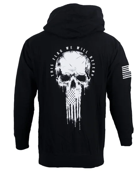 Oil Skull Po Hood - Black