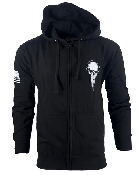 Oil Skull Po Hood - Black