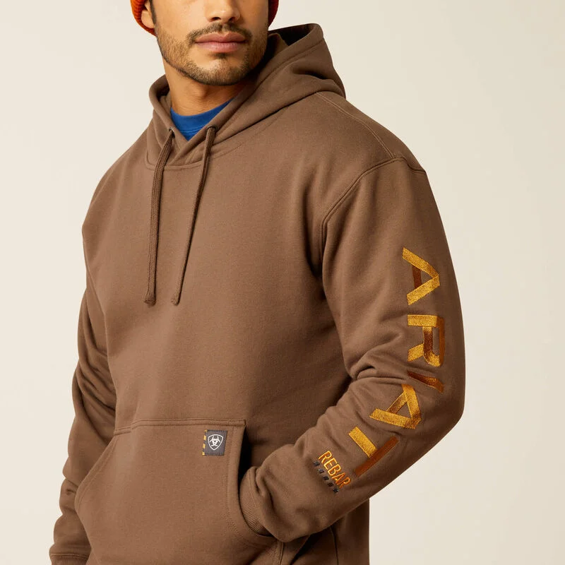 Rebar Graphic Hoodie - Chocolate Chip/Golden Brown