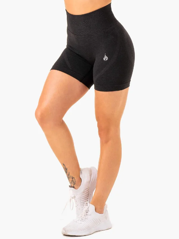 Sculpt Seamless Shorts - Black Marl