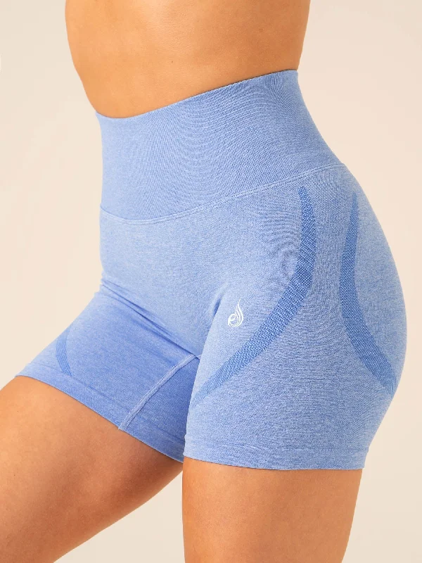 Sculpt Seamless Shorts - Blue Marl