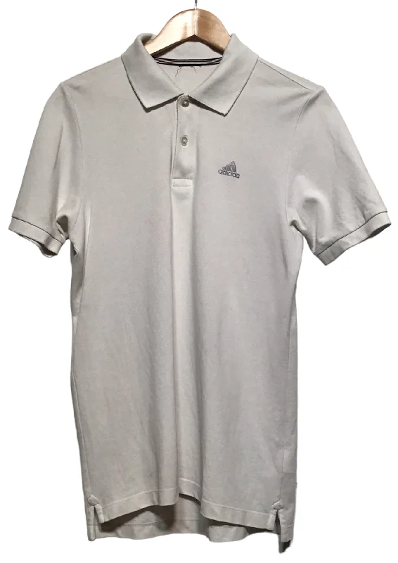 Adidas White Polo Top (Size M)