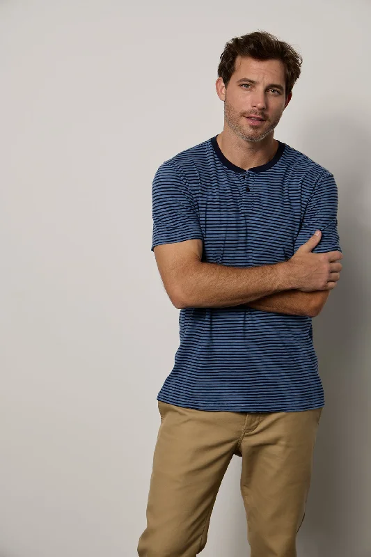 ALBERT STRIPED HENLEY