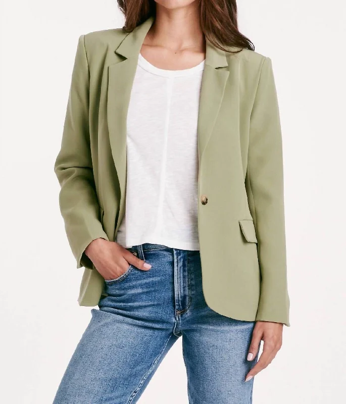 Berkley Blazer Jacket In Green