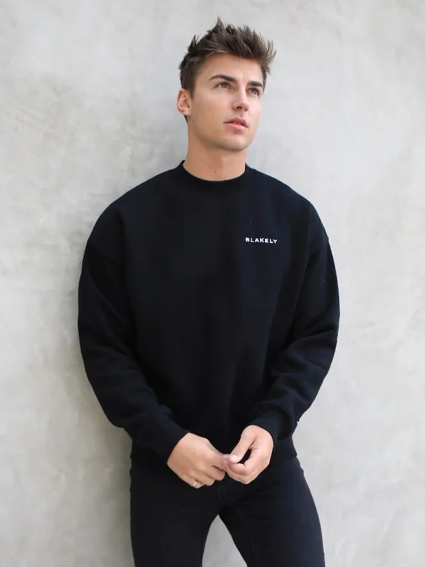 Series Relaxed Jumper - Black