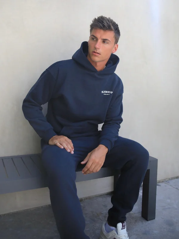 Heritage Relaxed Hoodie - Dark Navy