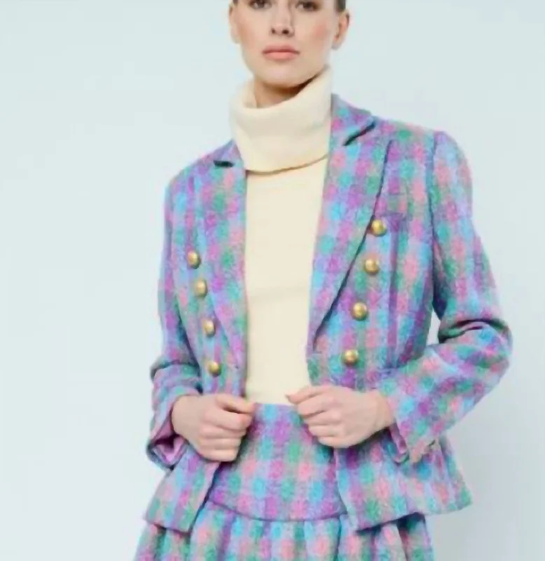 Julita Blazer In Colorful Palm