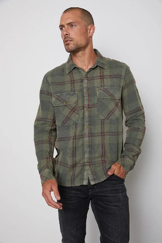 OLIVE-WVNSHIRT / small