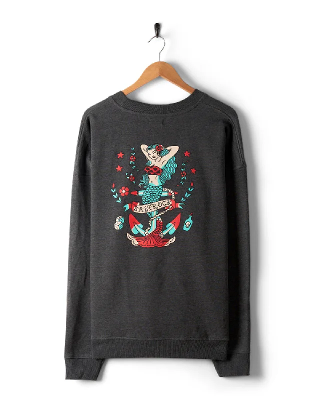 Sea Siren - Mens Sweat - Dark Grey